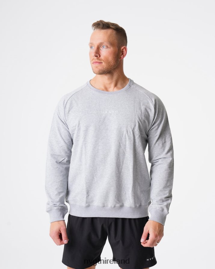 NVGTN Crew Neck Sweatshirt Tops Grey Men VV2PRZ792