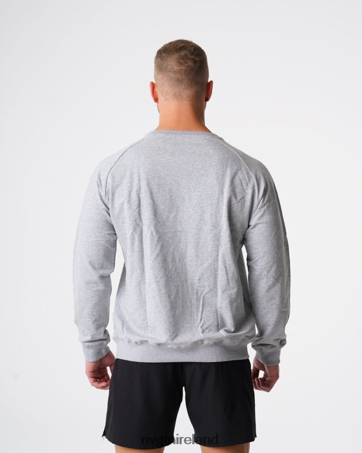 NVGTN Crew Neck Sweatshirt Tops Grey Men VV2PRZ792