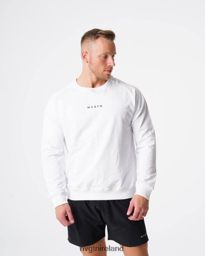NVGTN Crew Neck Sweatshirt Tops White Men VV2PRZ791