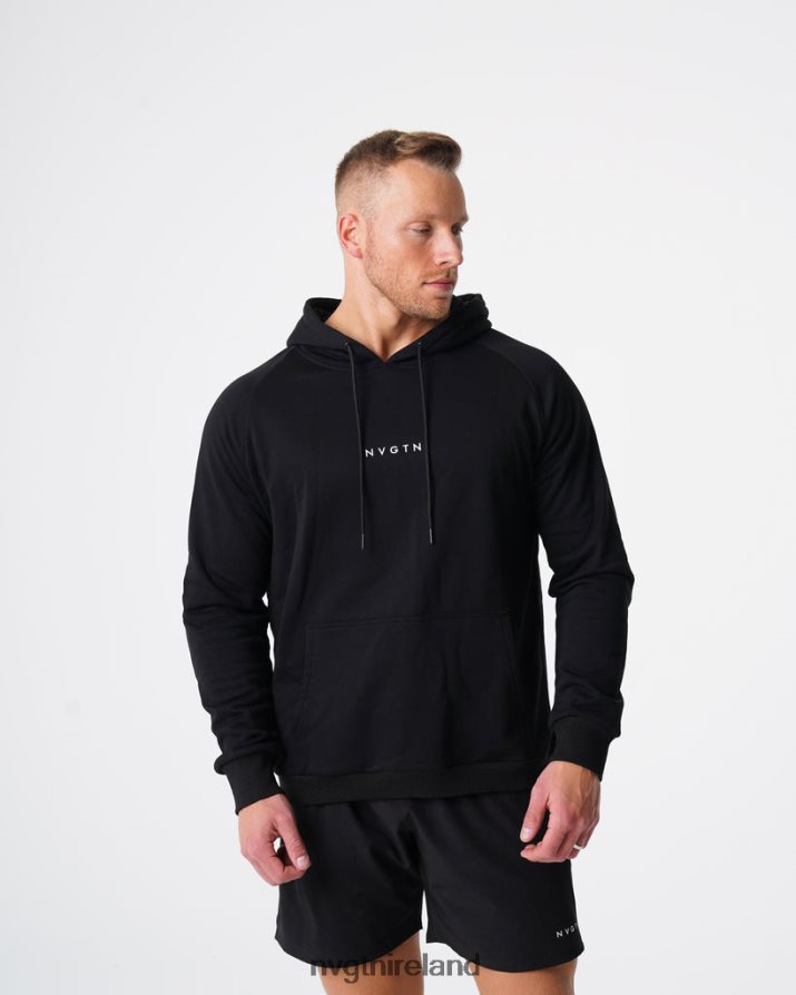 NVGTN Lounge Hoodie Tops Black Men VV2PRZ784
