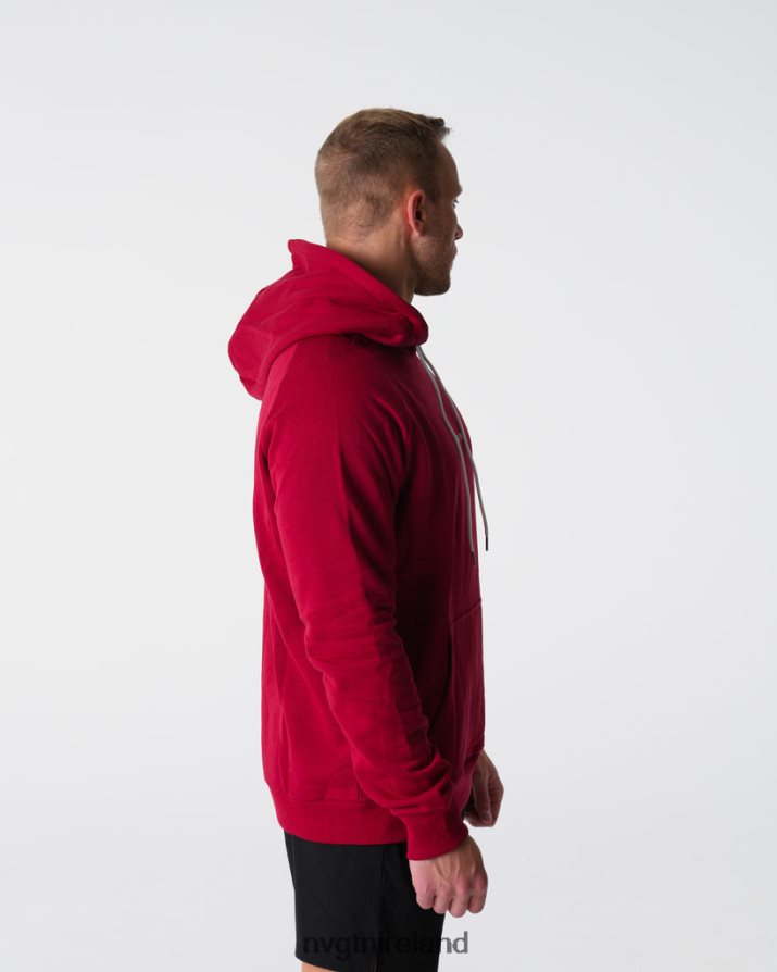 NVGTN Lounge Hoodie Tops Crimson Men VV2PRZ787