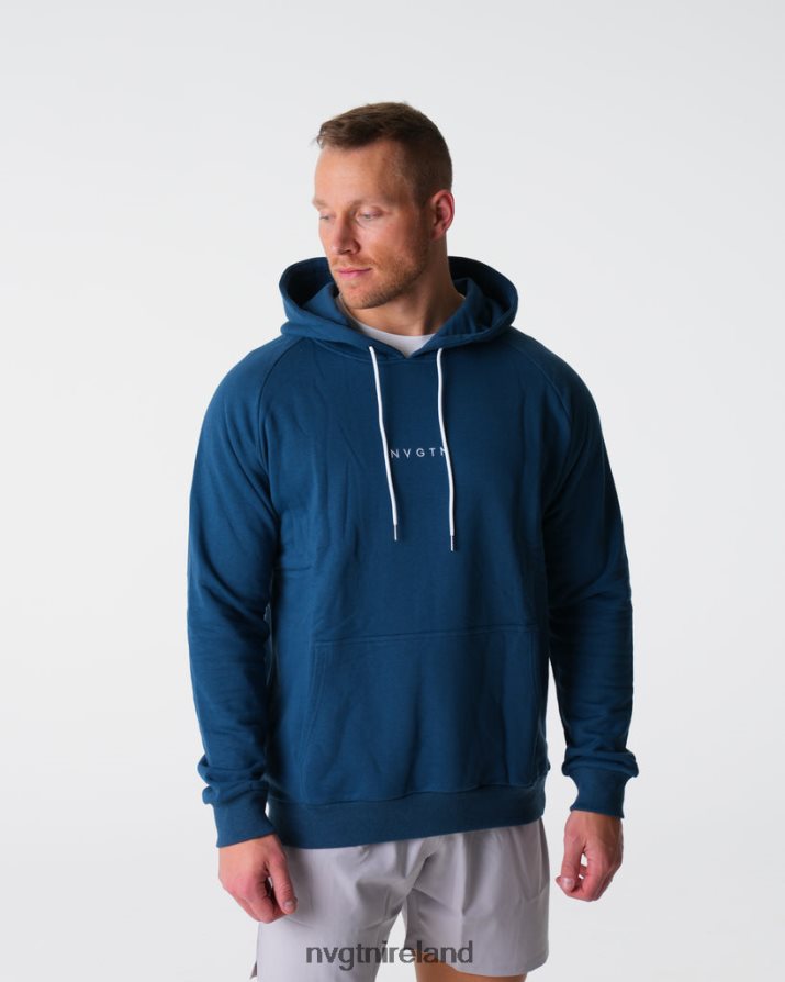 NVGTN Lounge Hoodie Tops Navy Men VV2PRZ789