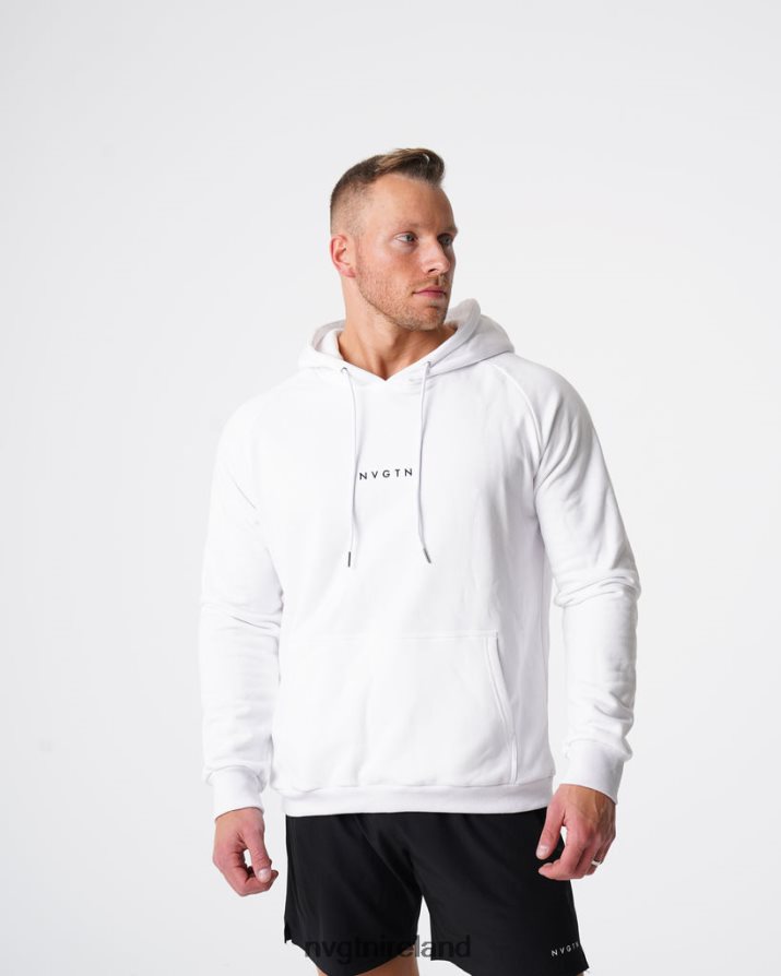 NVGTN Lounge Hoodie Tops White Men VV2PRZ785