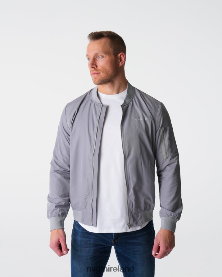 NVGTN Bomber Jacket Tops Grey Men VV2PRZ783