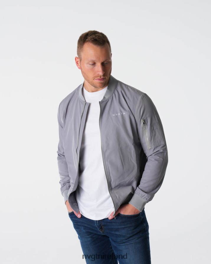 NVGTN Bomber Jacket Tops Grey Men VV2PRZ783