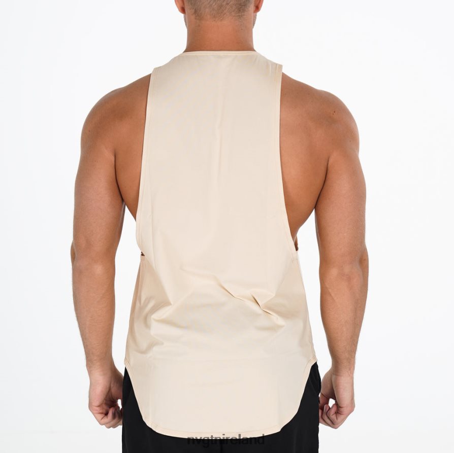 NVGTN Pulse Edge Tank Tops Beige Men VV2PRZ807