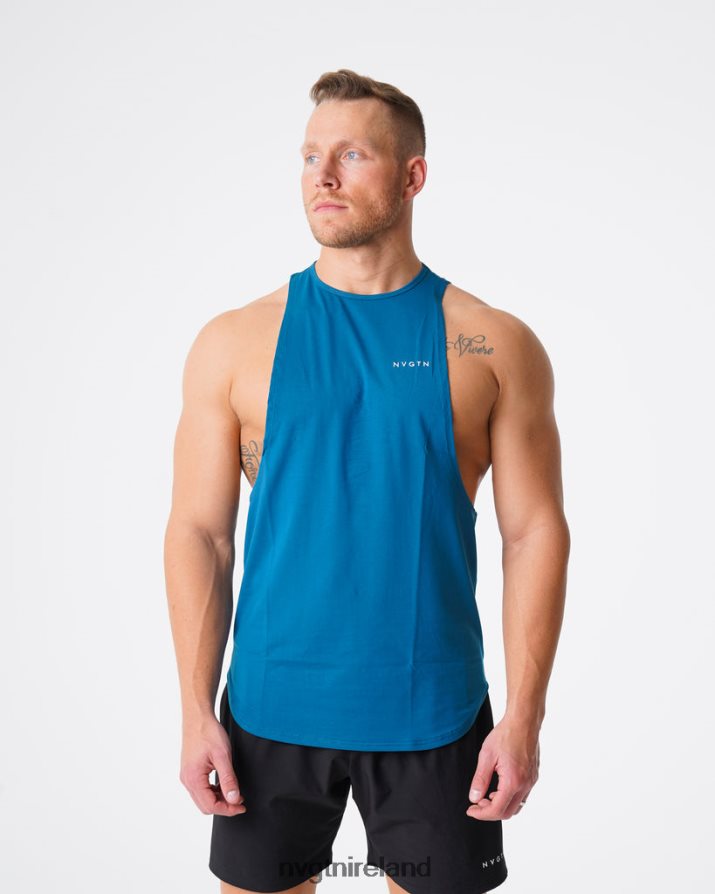 NVGTN Pulse Edge Tank Tops French Blue Men VV2PRZ801