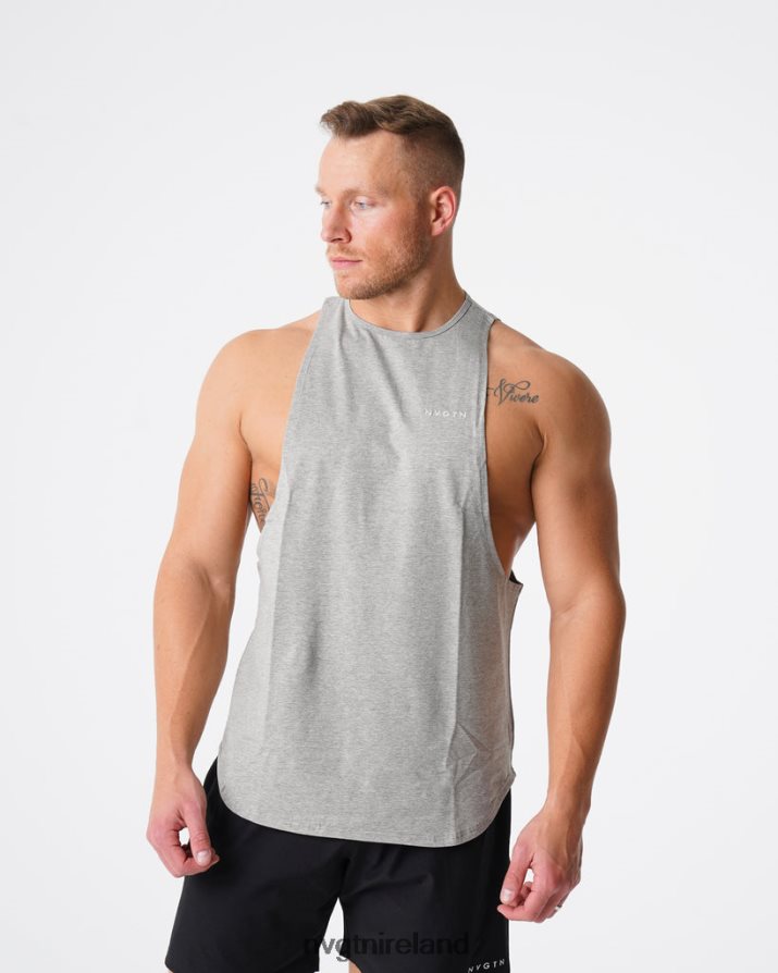 NVGTN Pulse Edge Tank Tops Grey Men VV2PRZ774