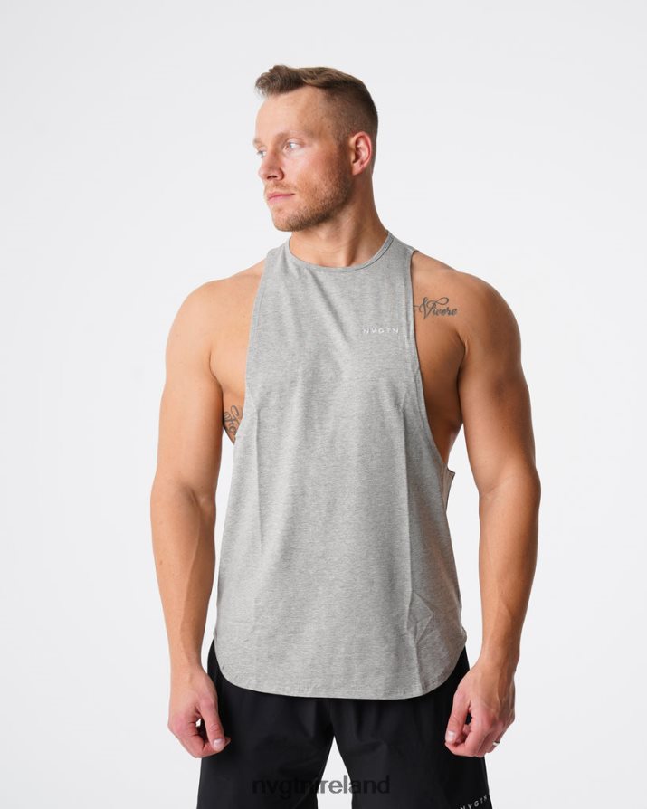 NVGTN Pulse Edge Tank Tops Grey Men VV2PRZ774