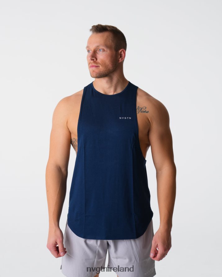 NVGTN Pulse Edge Tank Tops Navy Men VV2PRZ775