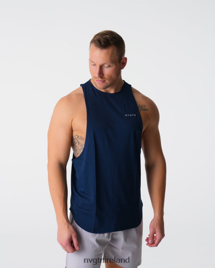 NVGTN Pulse Edge Tank Tops Navy Men VV2PRZ775
