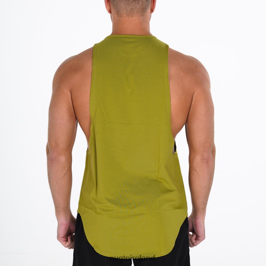 NVGTN Pulse Edge Tank Tops Olive Men VV2PRZ808