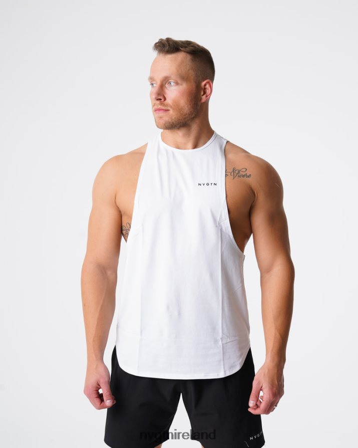 NVGTN Pulse Edge Tank Tops White Men VV2PRZ773