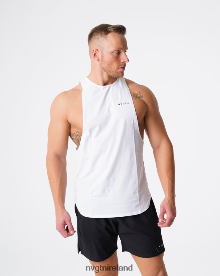 NVGTN Pulse Edge Tank Tops White Men VV2PRZ773