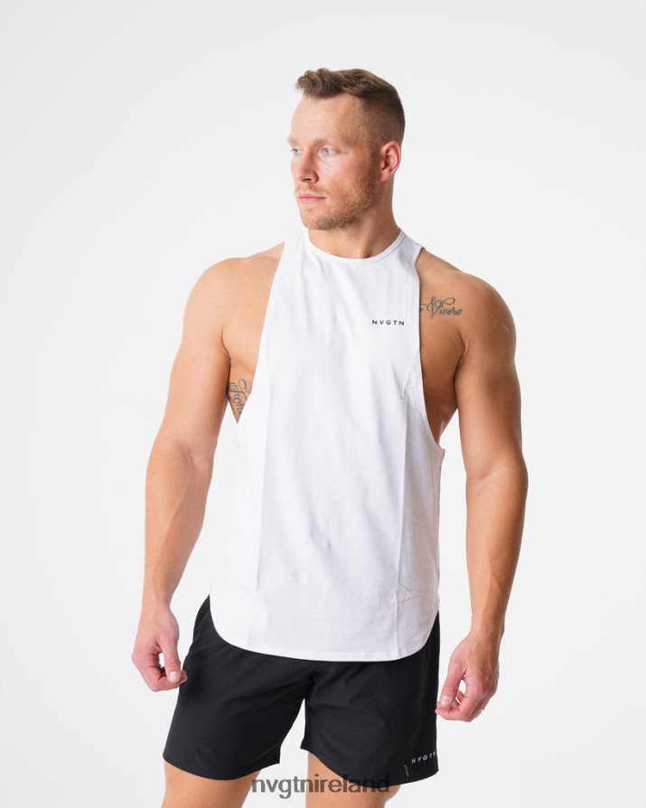 NVGTN Pulse Edge Tank Tops White Men VV2PRZ773