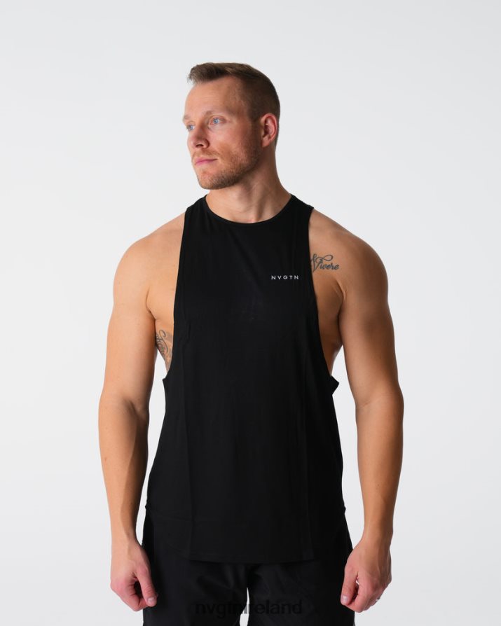 NVGTN Tech Edge Tank Tops Black Men VV2PRZ765