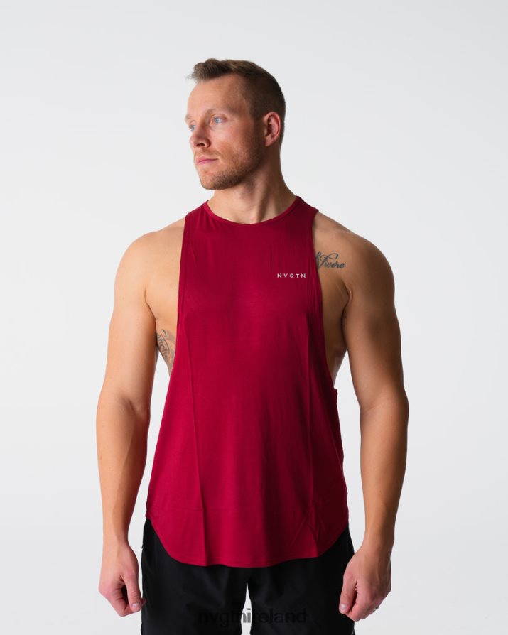 NVGTN Tech Edge Tank Tops Crimson Men VV2PRZ766