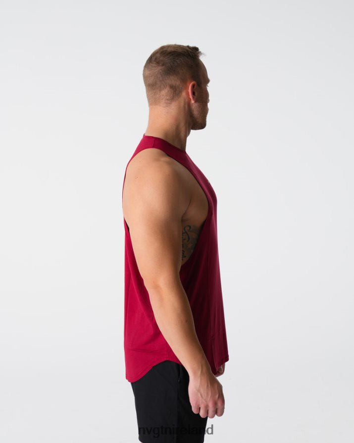 NVGTN Tech Edge Tank Tops Crimson Men VV2PRZ766