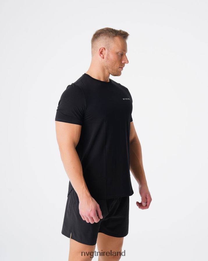 NVGTN Pulse Fitted Tee Tops Black Men VV2PRZ767