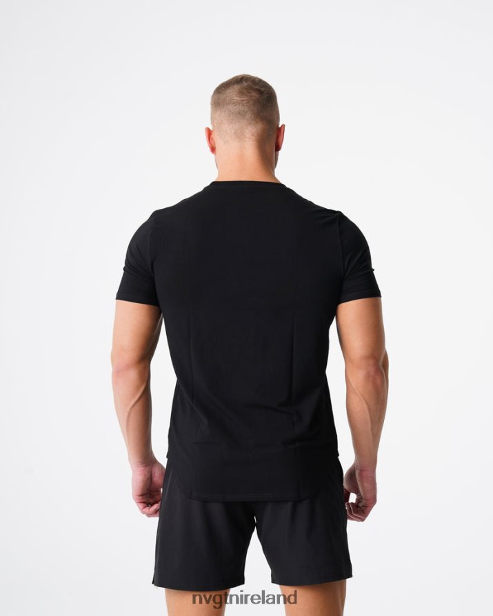 NVGTN Pulse Fitted Tee Tops Black Men VV2PRZ767