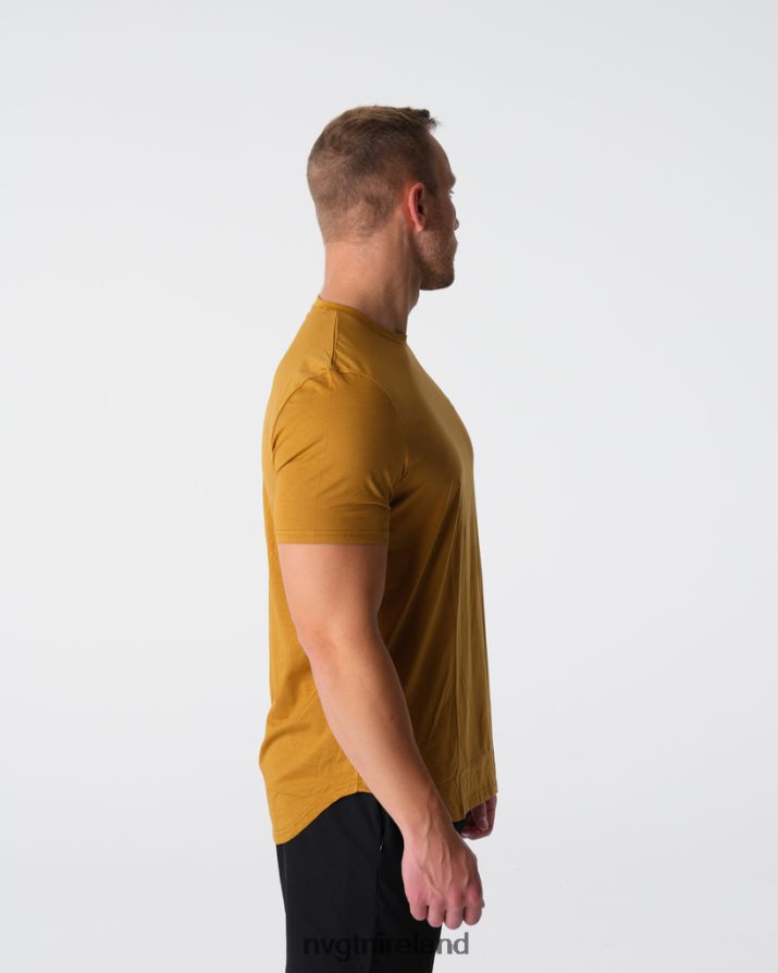 NVGTN Pulse Fitted Tee Tops Bronze Men VV2PRZ771