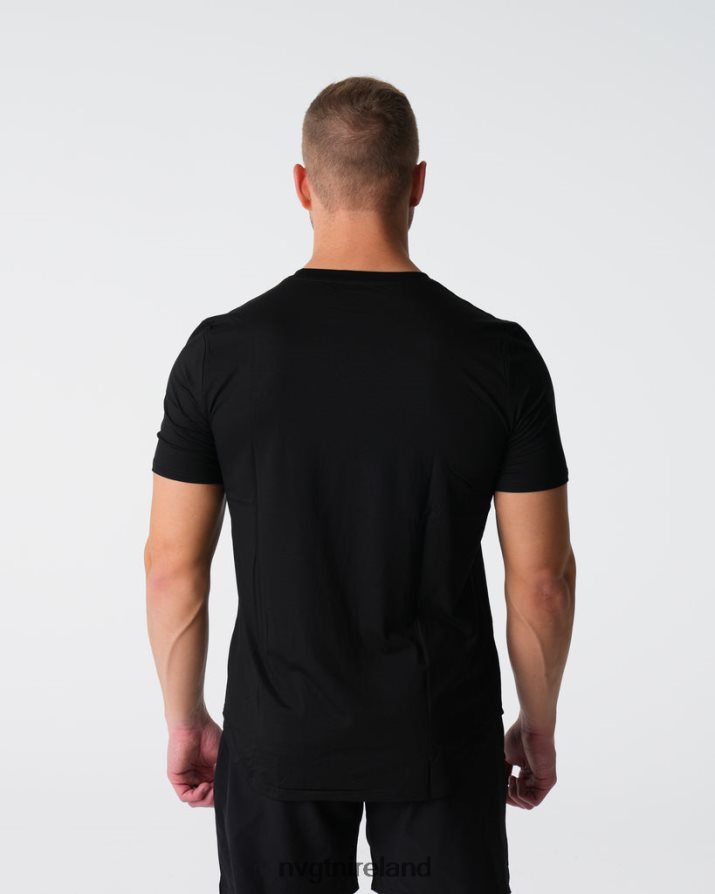 NVGTN Tech Fitted Tee Tops Black Men VV2PRZ763