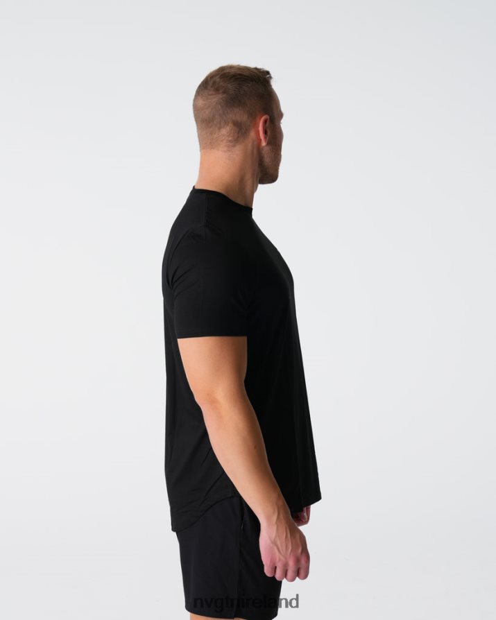 NVGTN Tech Fitted Tee Tops Black Men VV2PRZ763