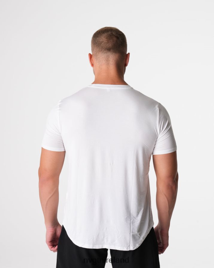 NVGTN Tech Fitted Tee Tops White Men VV2PRZ758