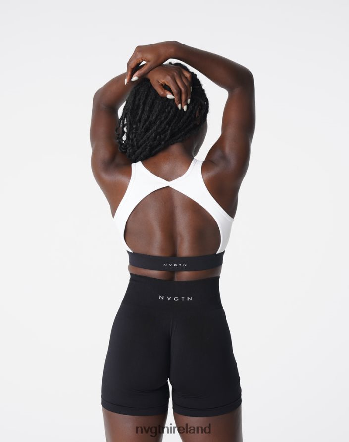 NVGTN Agility Bra Fitness White Women VV2PRZ174