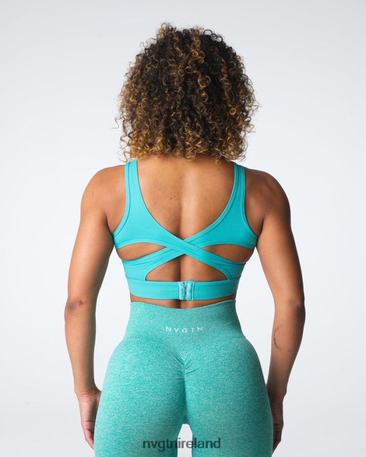 NVGTN Allure Bra Fitness Turquoise Women VV2PRZ180