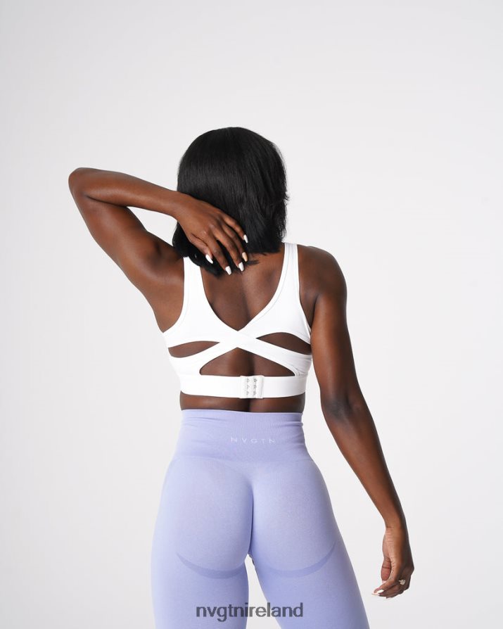 NVGTN Allure Bra Fitness White Women VV2PRZ91