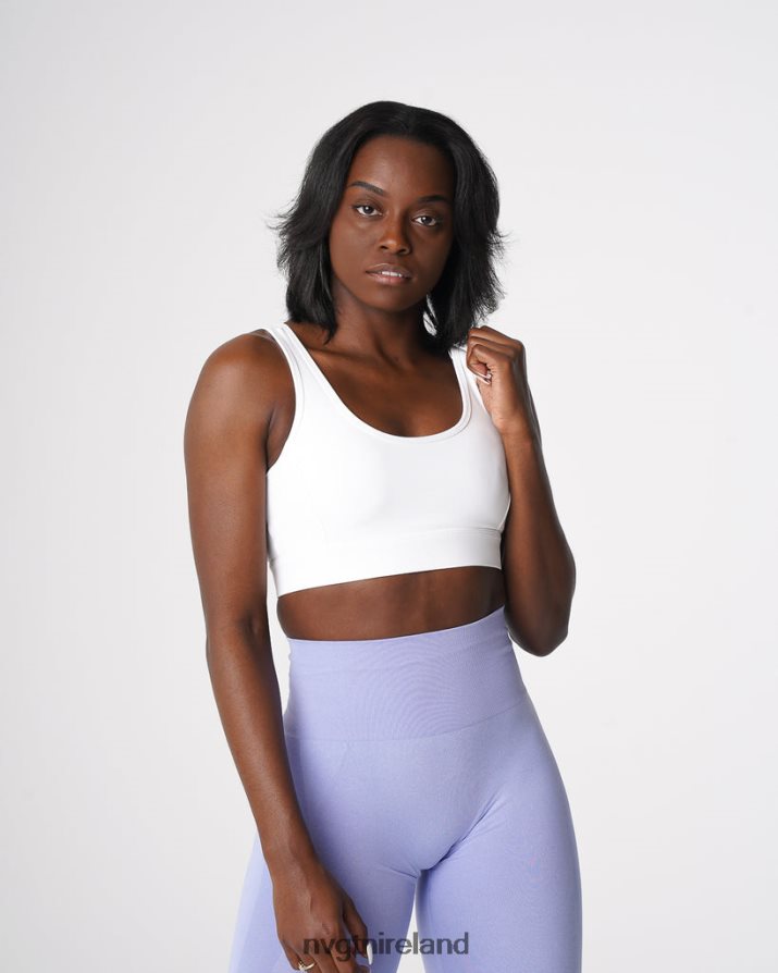 NVGTN Allure Bra Fitness White Women VV2PRZ91