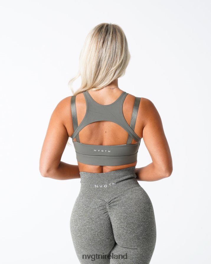 NVGTN Apex Bra Fitness Khaki Green Women VV2PRZ210