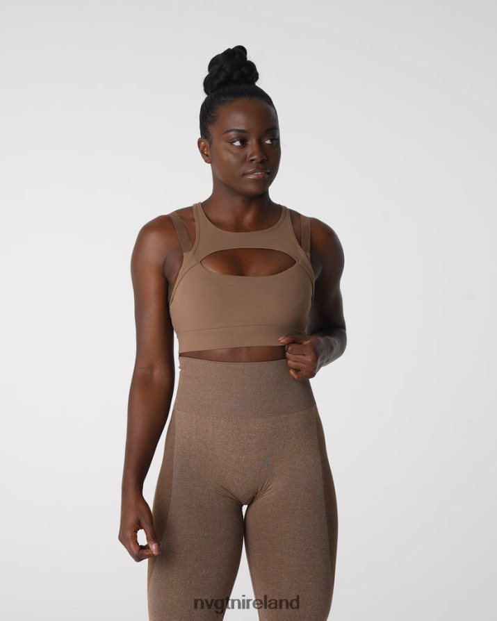 NVGTN Apex Bra Fitness Mocha Women VV2PRZ152