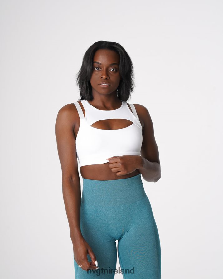 NVGTN Apex Bra Fitness White Women VV2PRZ151