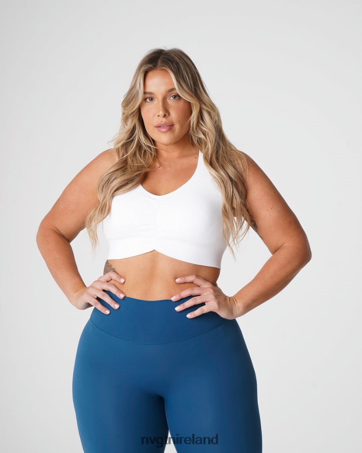 NVGTN Cinched Seamless Bra Fitness White Women VV2PRZ155