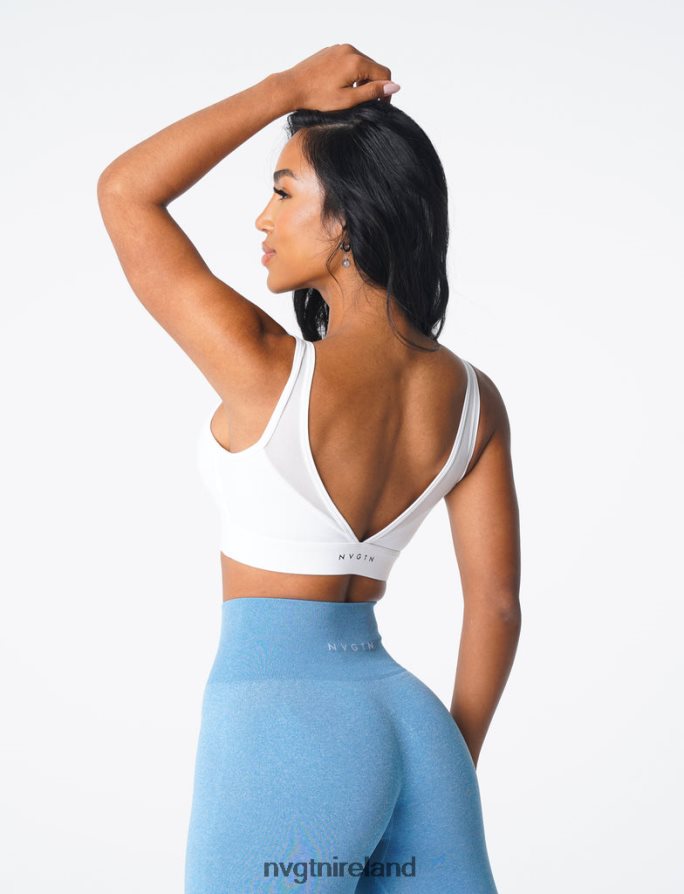 NVGTN Dream Bra Fitness White Women VV2PRZ47