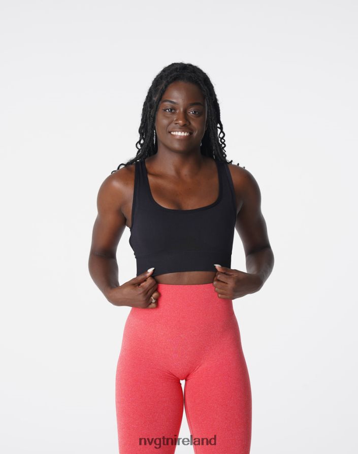 NVGTN Eclipse Seamless Bra Fitness Black Women VV2PRZ107