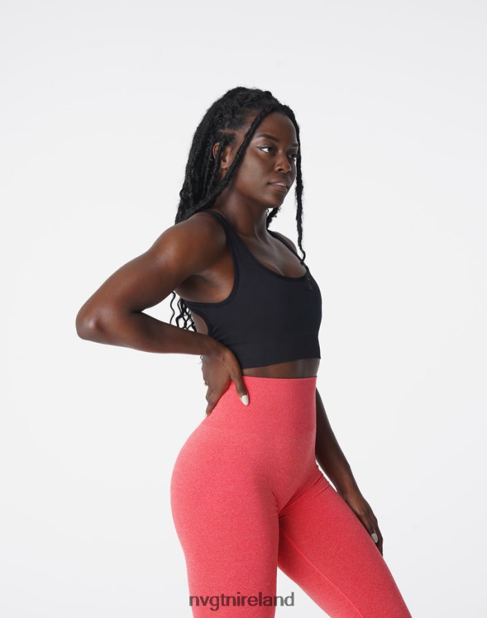 NVGTN Eclipse Seamless Bra Fitness Black Women VV2PRZ107