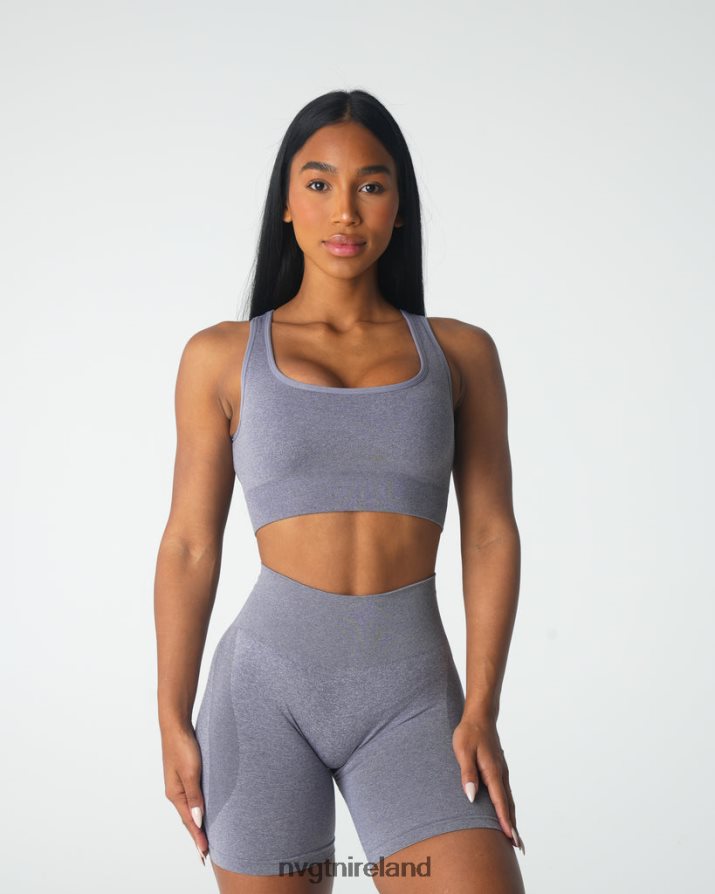 NVGTN Eclipse Seamless Bra Fitness Grey Women VV2PRZ109