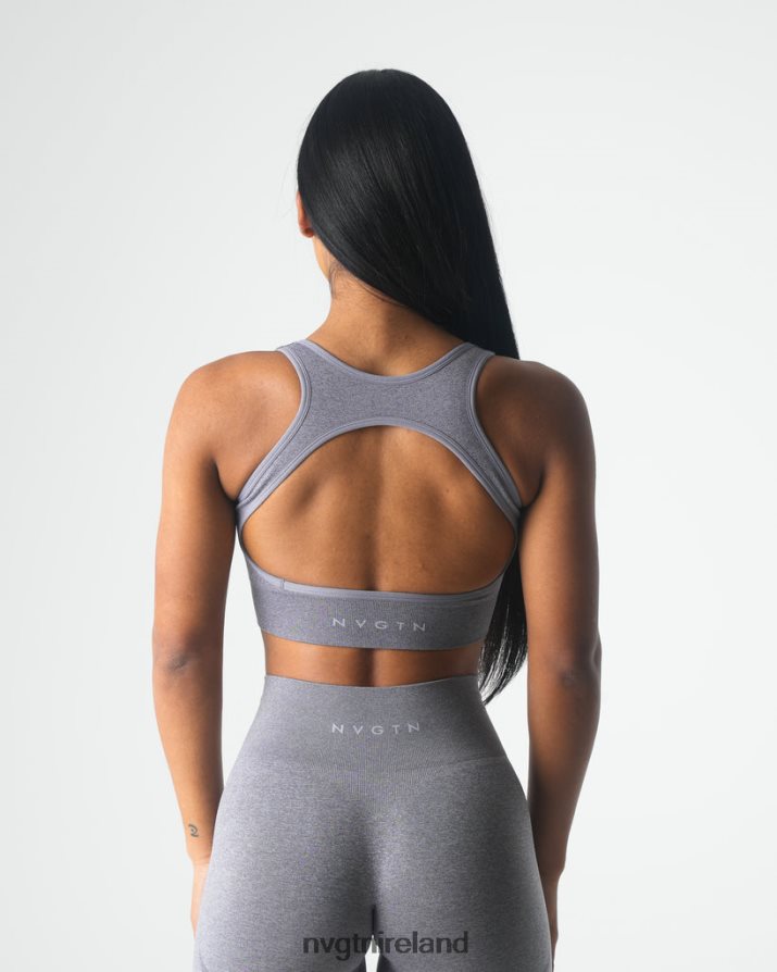 NVGTN Eclipse Seamless Bra Fitness Grey Women VV2PRZ109