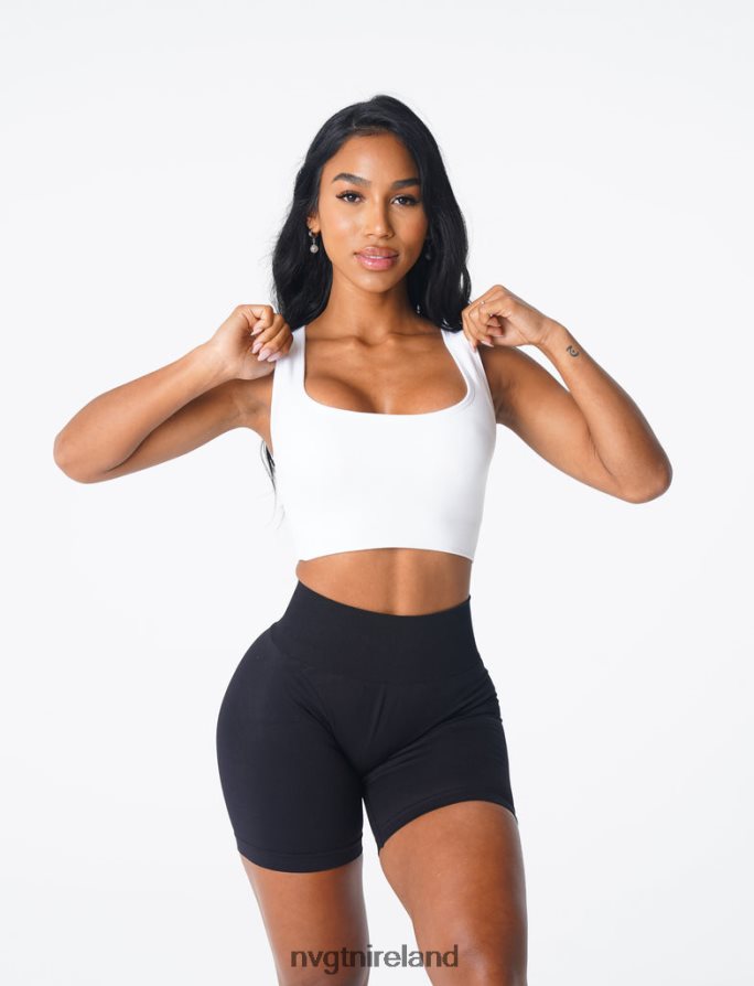 NVGTN Eclipse Seamless Bra Fitness White Women VV2PRZ108