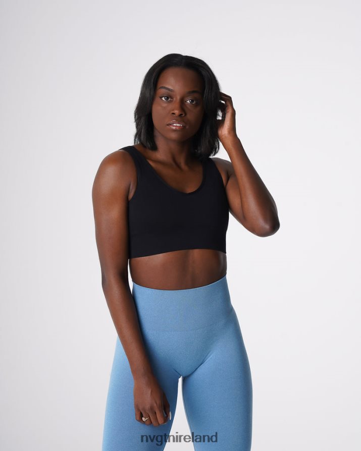 NVGTN Elevate Seamless Bra Fitness Black Women VV2PRZ68