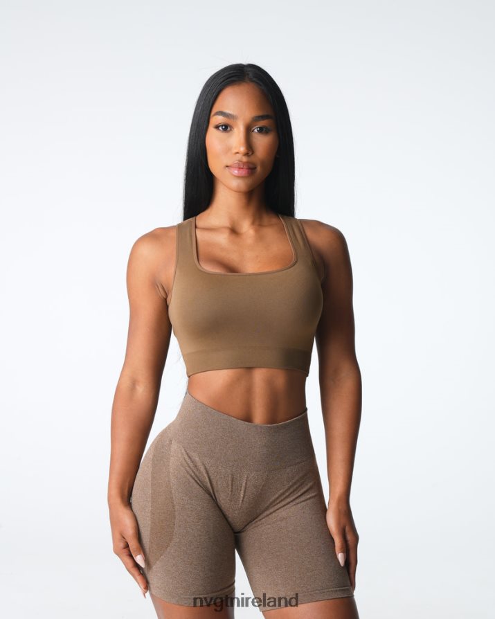NVGTN Empower Seamless Bra Fitness Mocha Women VV2PRZ4