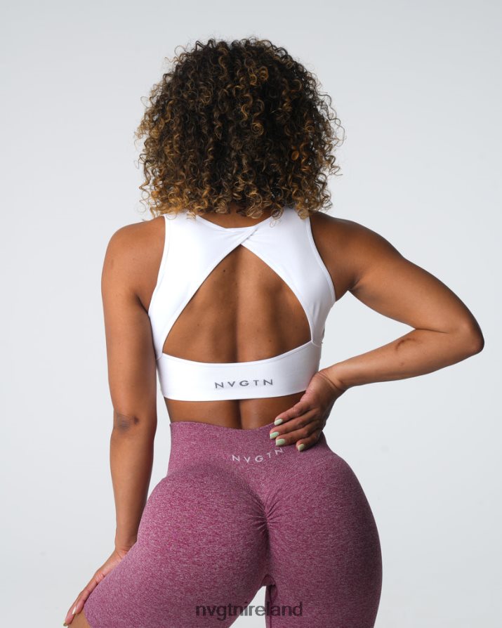 NVGTN Empower Seamless Bra Fitness White Women VV2PRZ2