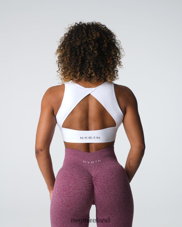 NVGTN Empower Seamless Bra Fitness White Women VV2PRZ2