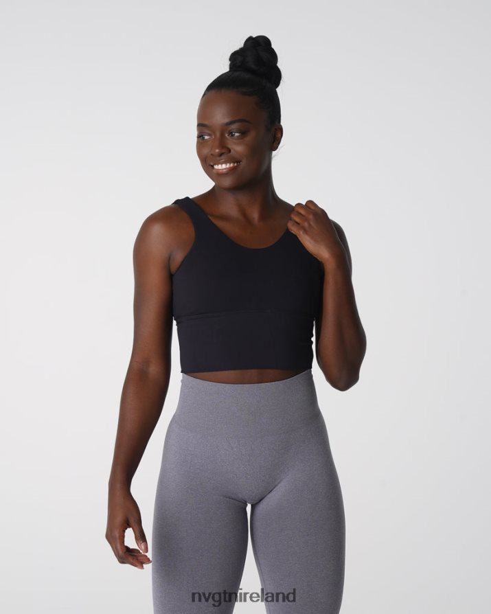 NVGTN Essence Bra Fitness Black Women VV2PRZ102