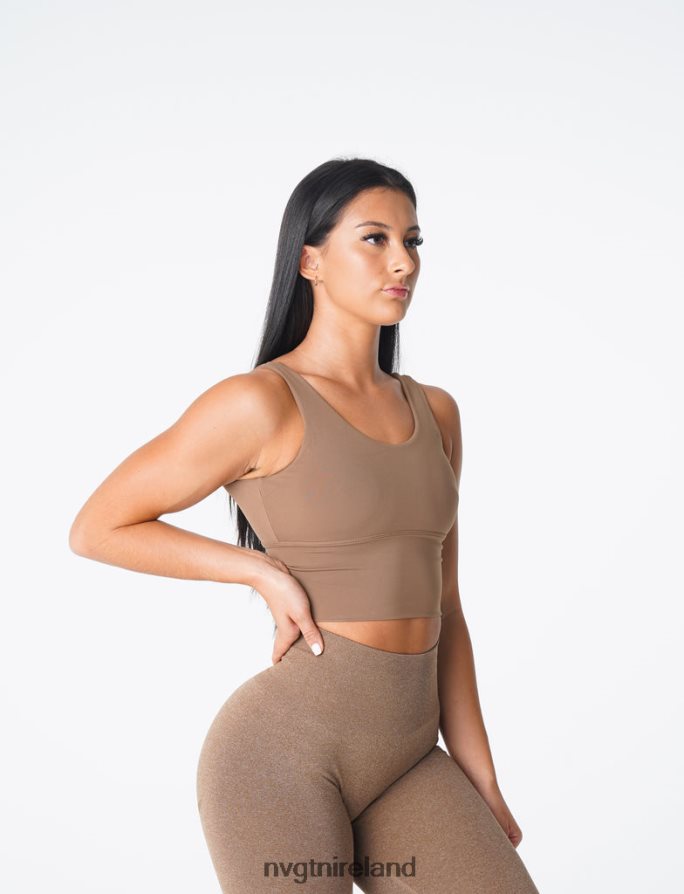 NVGTN Essence Bra Fitness Mocha Women VV2PRZ104
