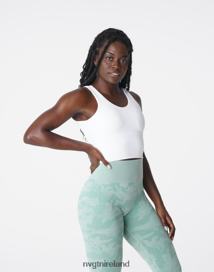 NVGTN Essence Bra Fitness White Women VV2PRZ103