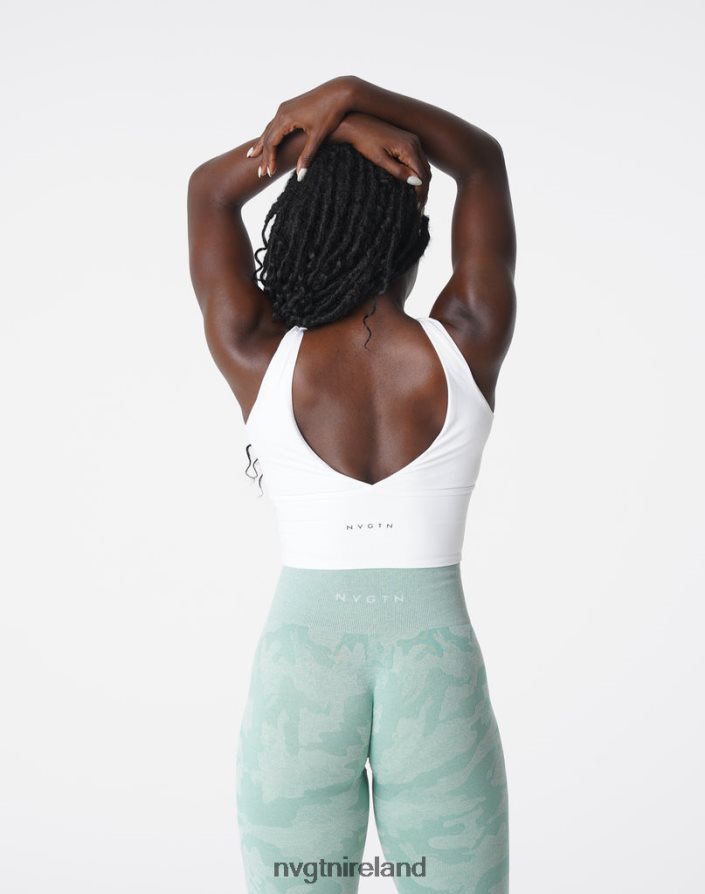 NVGTN Essence Bra Fitness White Women VV2PRZ103